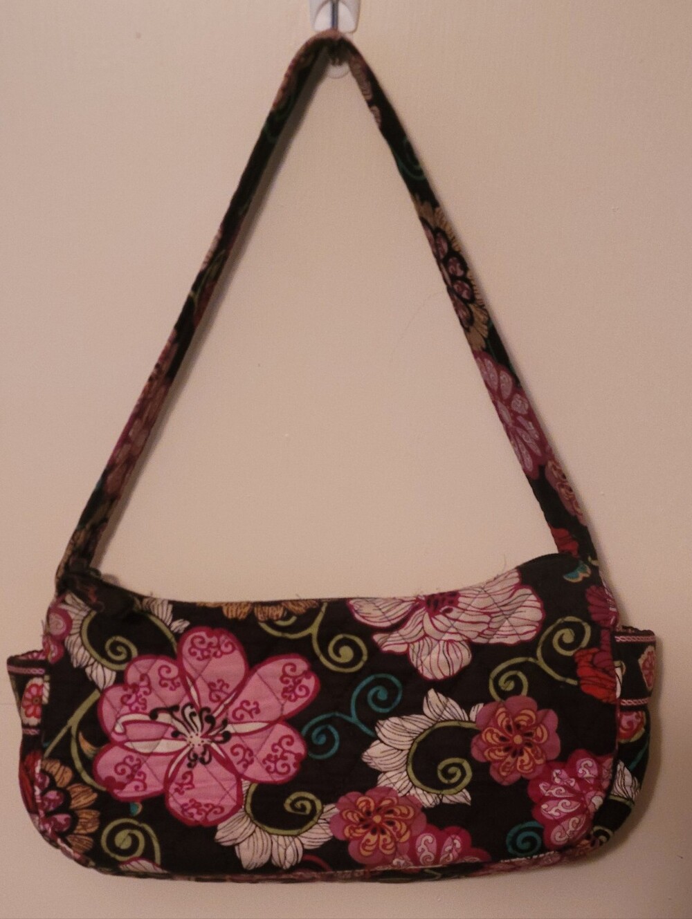 Vera Bradley Maggie shoulder bag  mod floral pink RARE and retired pattern
